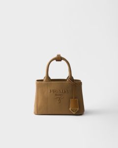 Borsa Prada Jardinière mini in canvas di cotone